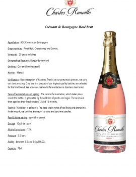 Charles Ranville Brut Rose Cremant 0,75 l