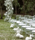 White stylish wedding